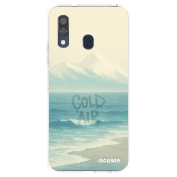 Picasee silikonski prozorni ovitek za Samsung Galaxy A40 A405F - COLD AIR