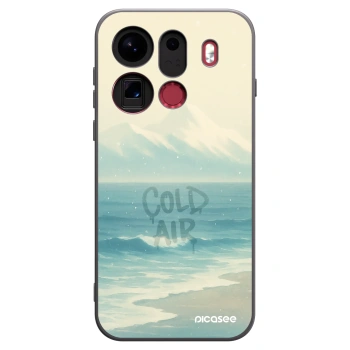 Picasee silikonski črni ovitek za OPPO Find X9 Pro - COLD AIR