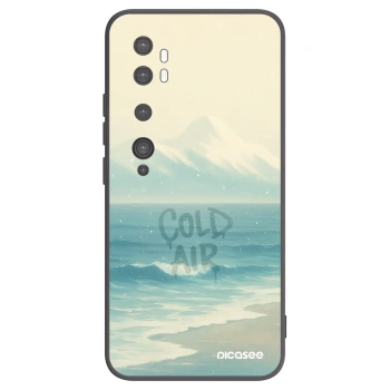 Picasee silikonski črni ovitek za Xiaomi Mi Note 10 (Pro) - COLD AIR