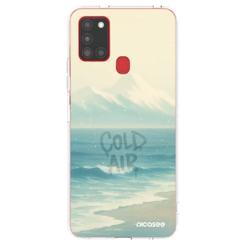 Picasee silikonski prozorni ovitek za Samsung Galaxy A21s - COLD AIR