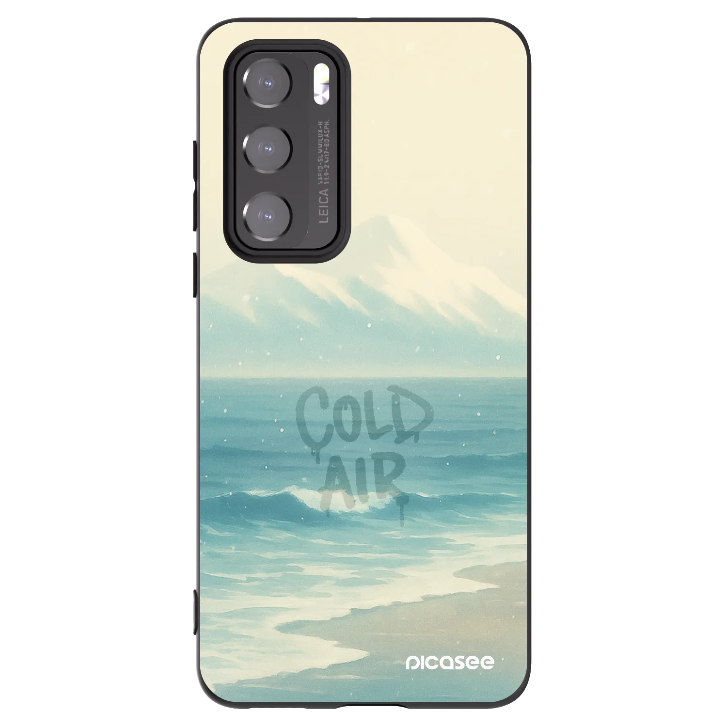 Picasee silikonski črni ovitek za Huawei P40 - COLD AIR