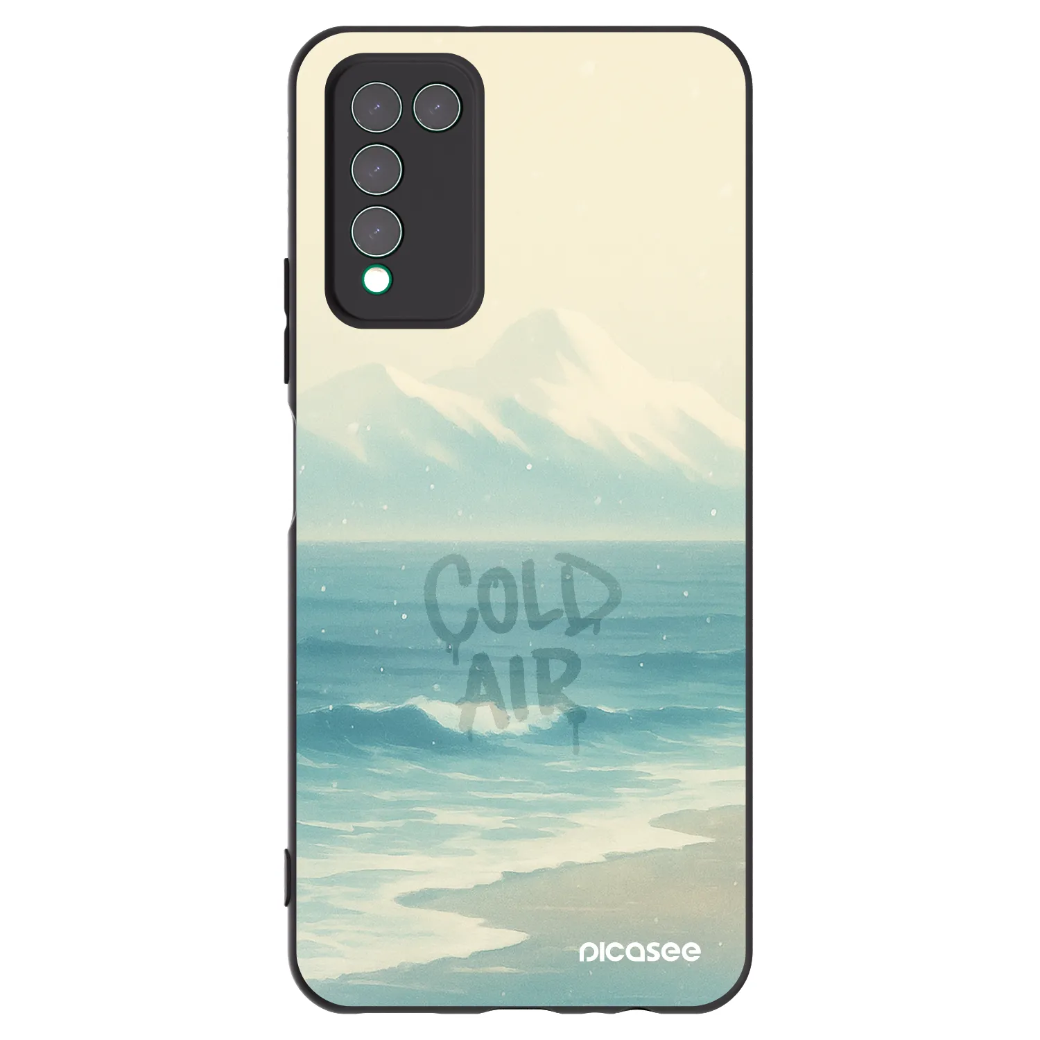 Picasee silikonski črni ovitek za Honor 10X Lite - COLD AIR