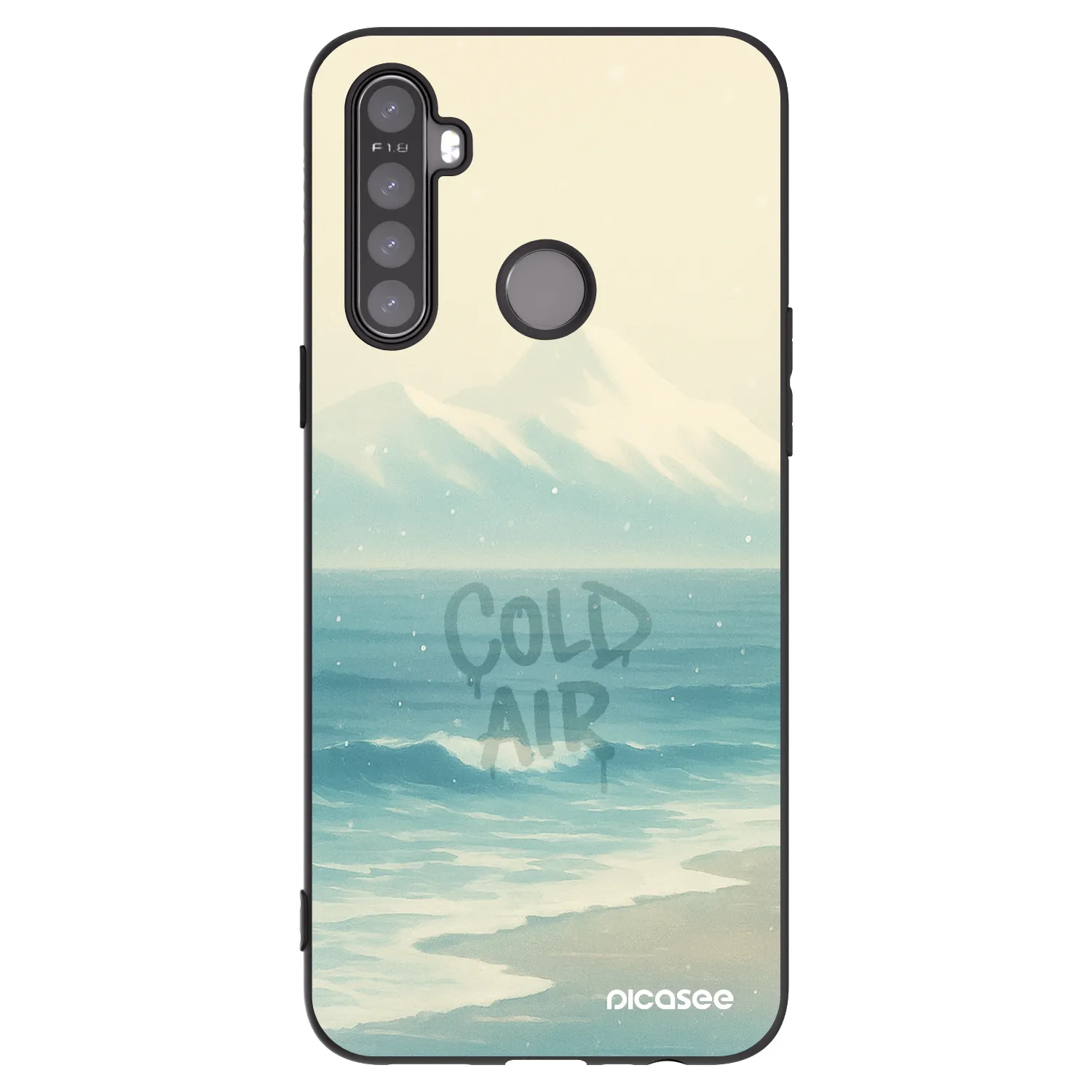 Picasee silikonski črni ovitek za Realme 6i - COLD AIR