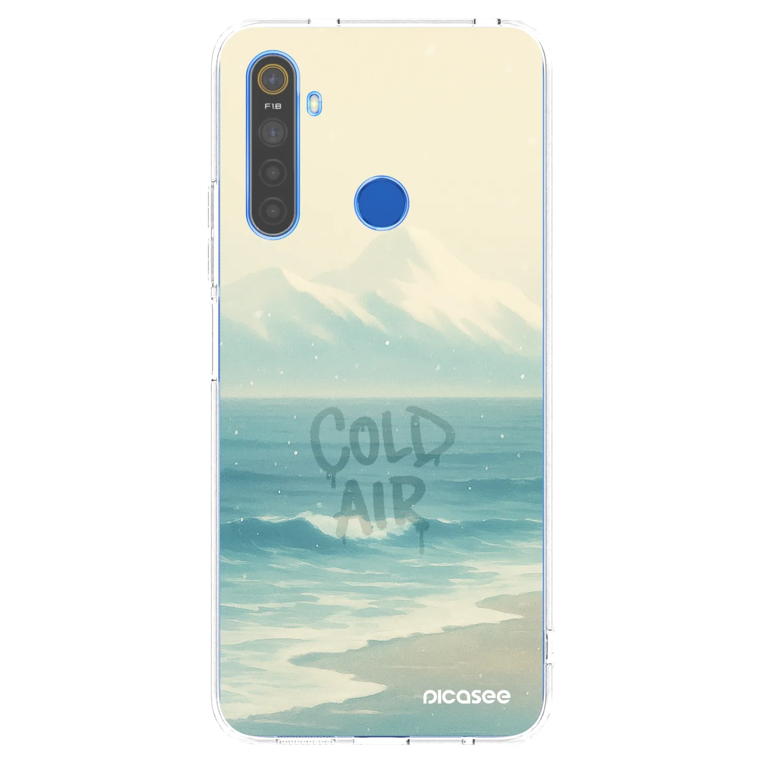 Picasee silikonski prozorni ovitek za Realme 5 - COLD AIR