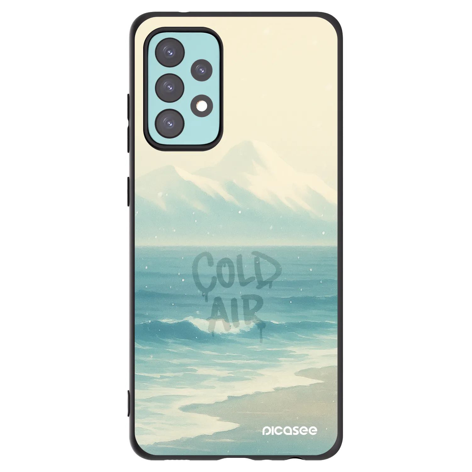 Picasee silikonski črni ovitek za Samsung Galaxy A72 A725F - COLD AIR