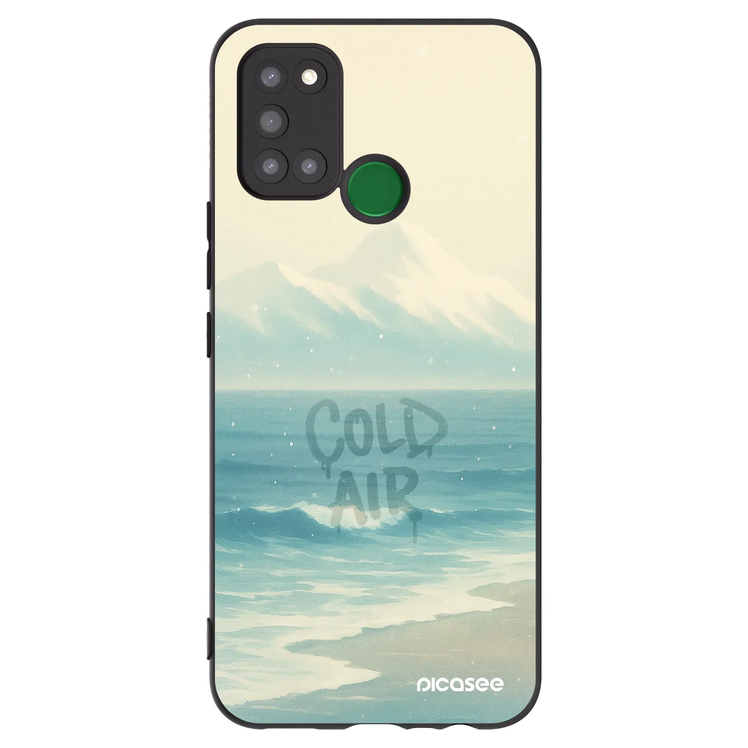 Picasee silikonski črni ovitek za Realme 7i - COLD AIR