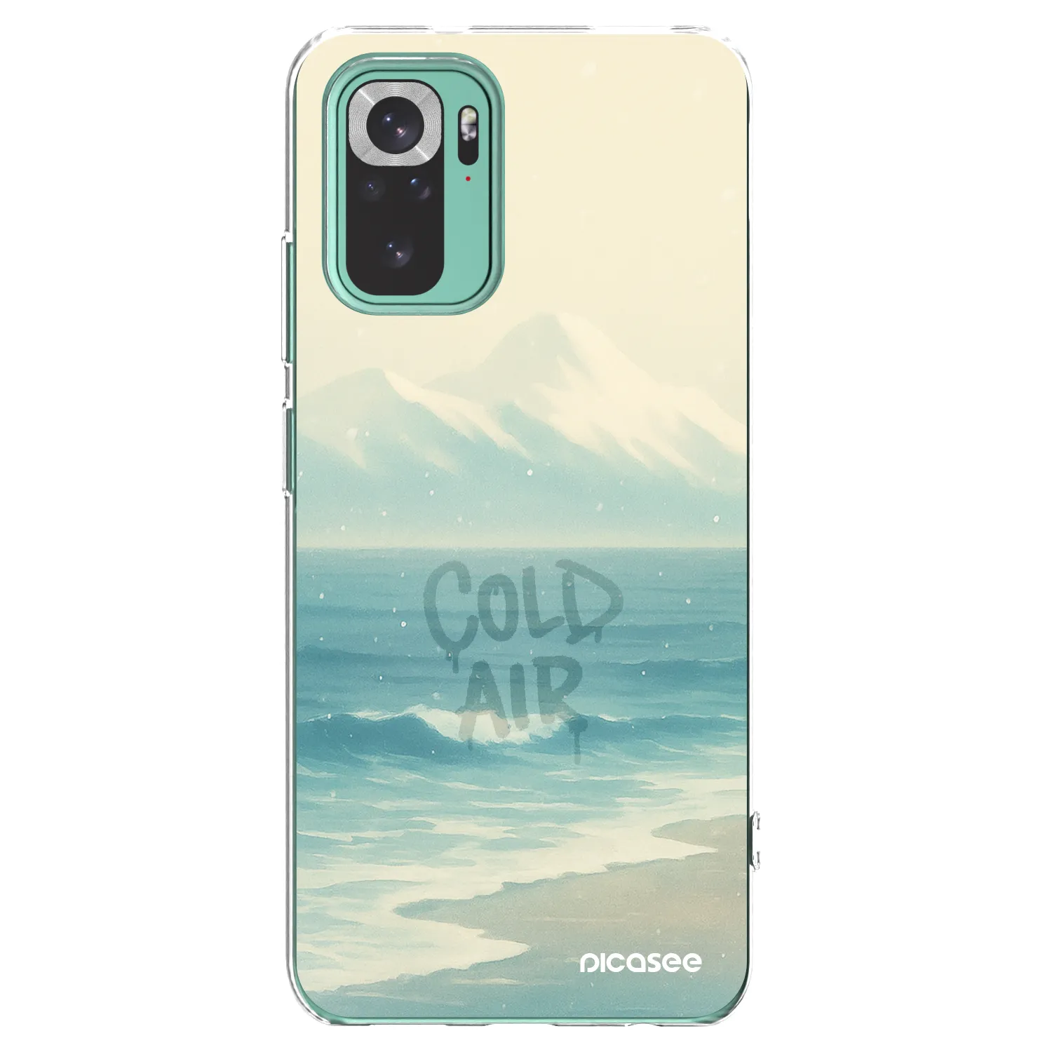 Picasee silikonski prozorni ovitek za Xiaomi Redmi Note 10 Pro - COLD AIR