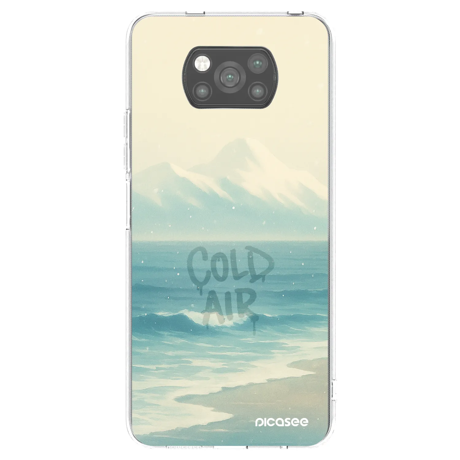 Picasee silikonski črni ovitek za Xiaomi Poco X3 Pro - COLD AIR