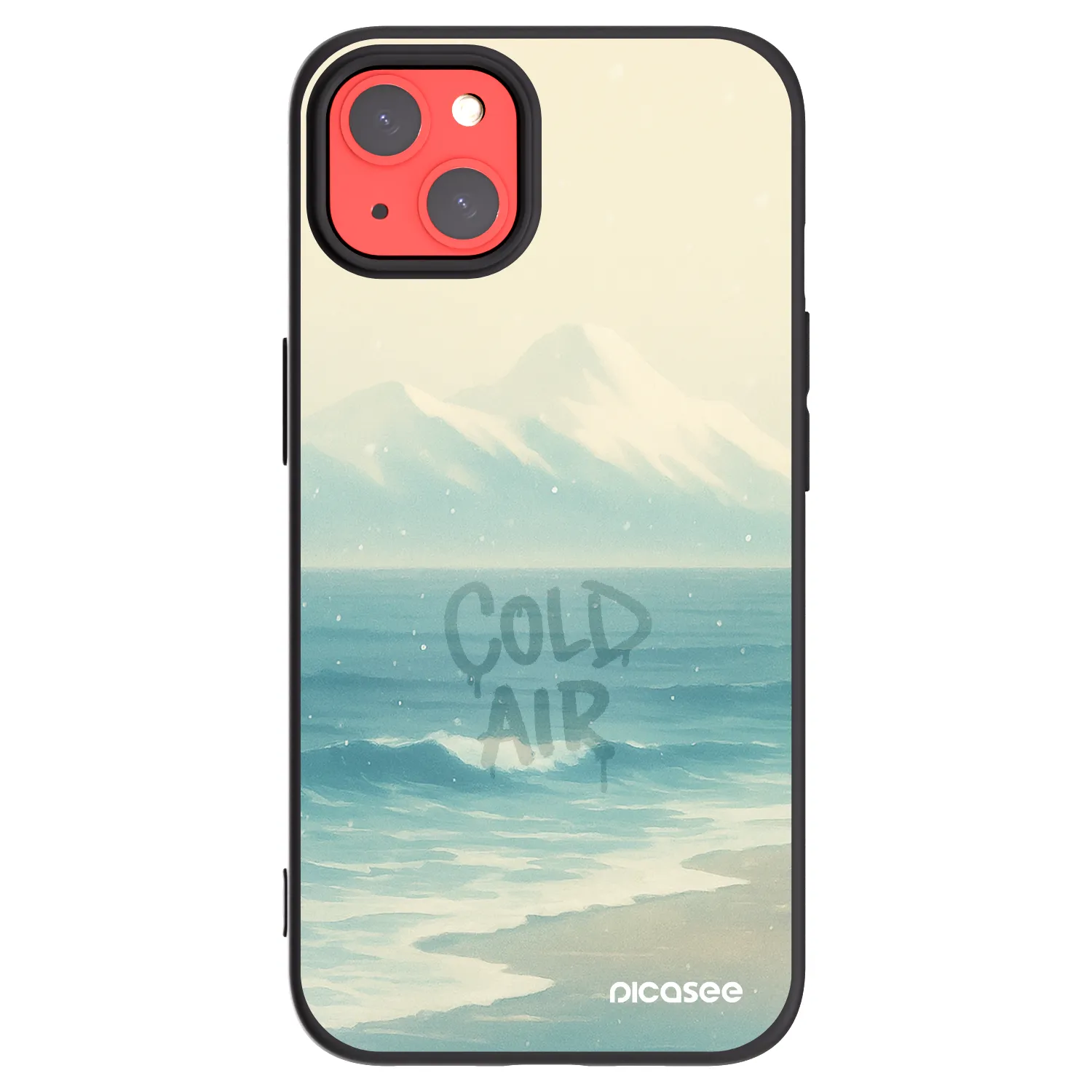 Picasee silikonski črni ovitek za Apple iPhone 13 - COLD AIR