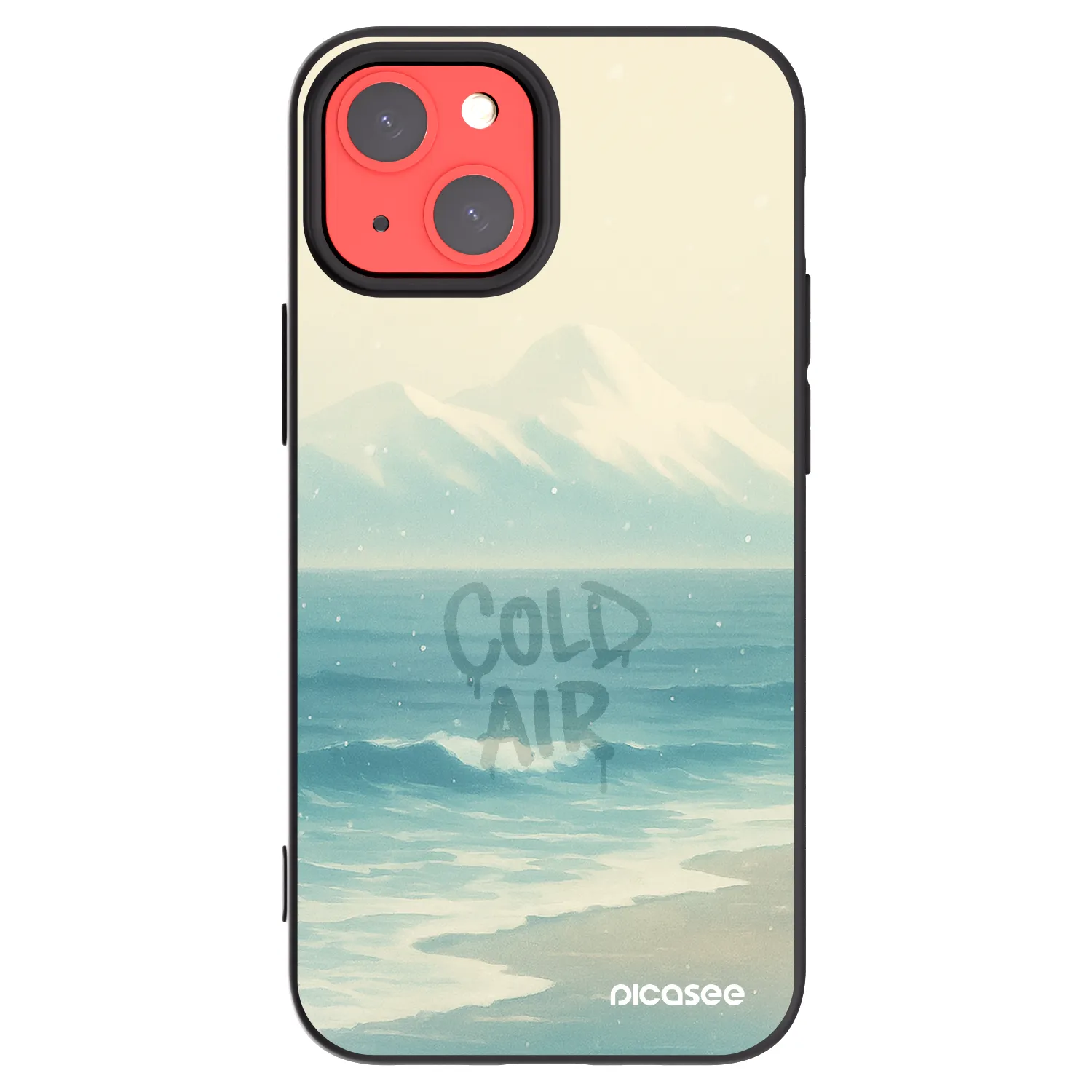 Picasee silikonski črni ovitek za Apple iPhone 13 mini - COLD AIR