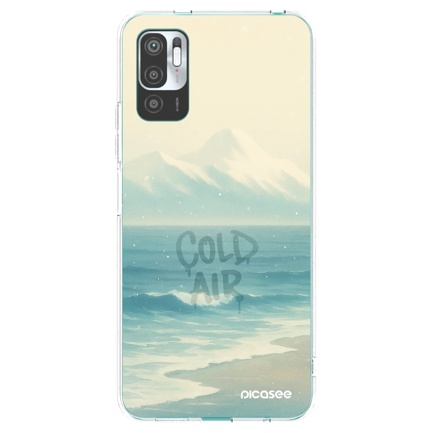 Picasee silikonski prozorni ovitek za Xiaomi Redmi Note 10 5G - COLD AIR