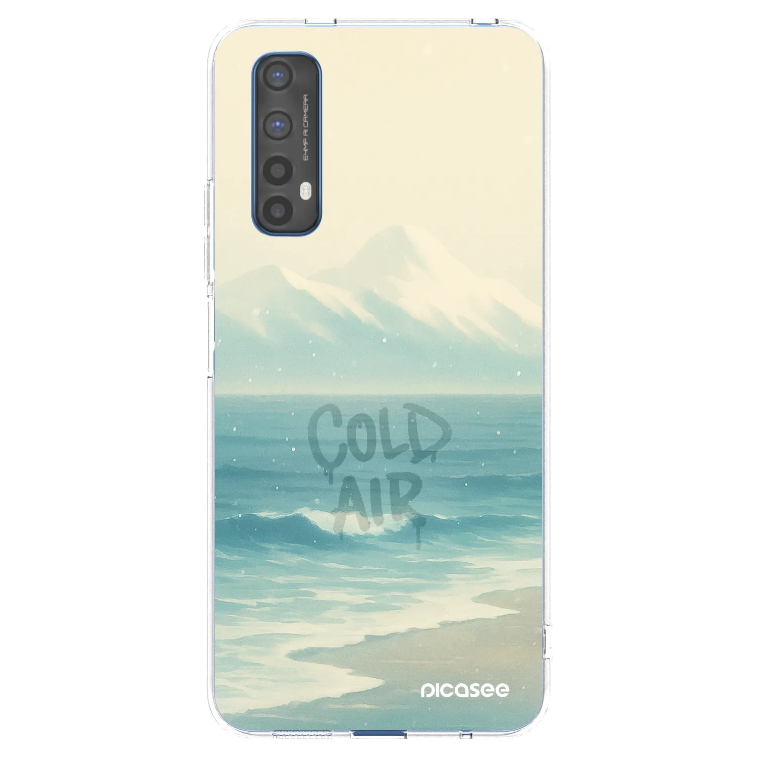 Picasee silikonski prozorni ovitek za Realme 7 - COLD AIR