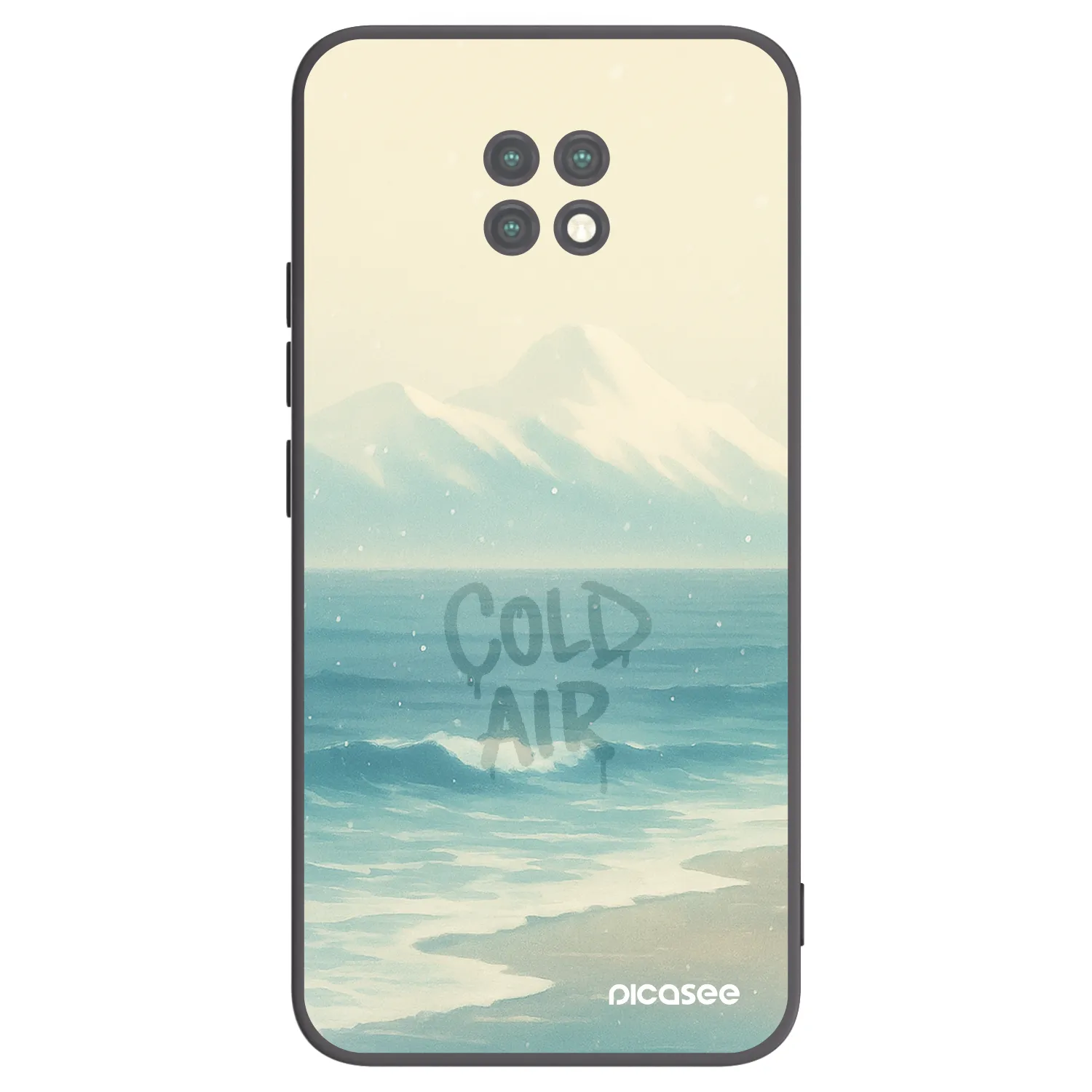 Picasee silikonski črni ovitek za Xiaomi Redmi Note 9T - COLD AIR
