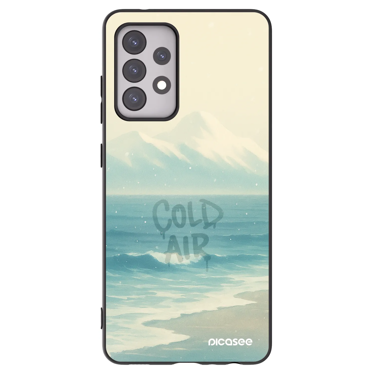 Picasee silikonski črni ovitek za Samsung Galaxy A52s 5G A528B - COLD AIR