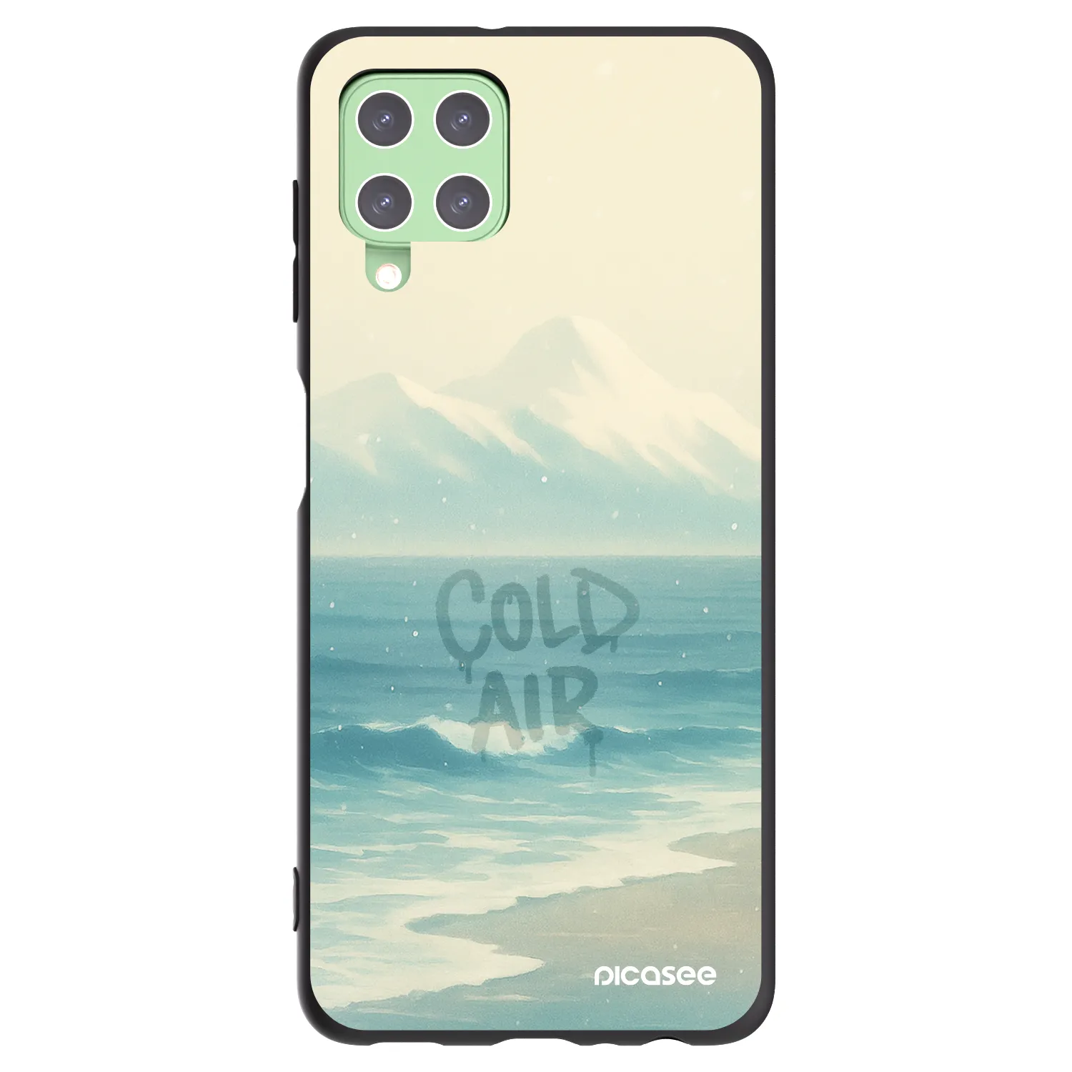 Picasee silikonski črni ovitek za Samsung Galaxy A22 A225F 4G - COLD AIR