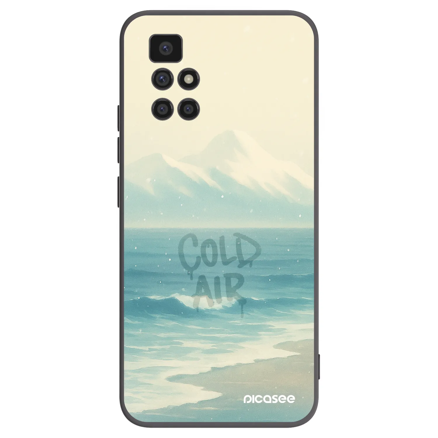 Picasee silikonski črni ovitek za Xiaomi Redmi 10 - COLD AIR