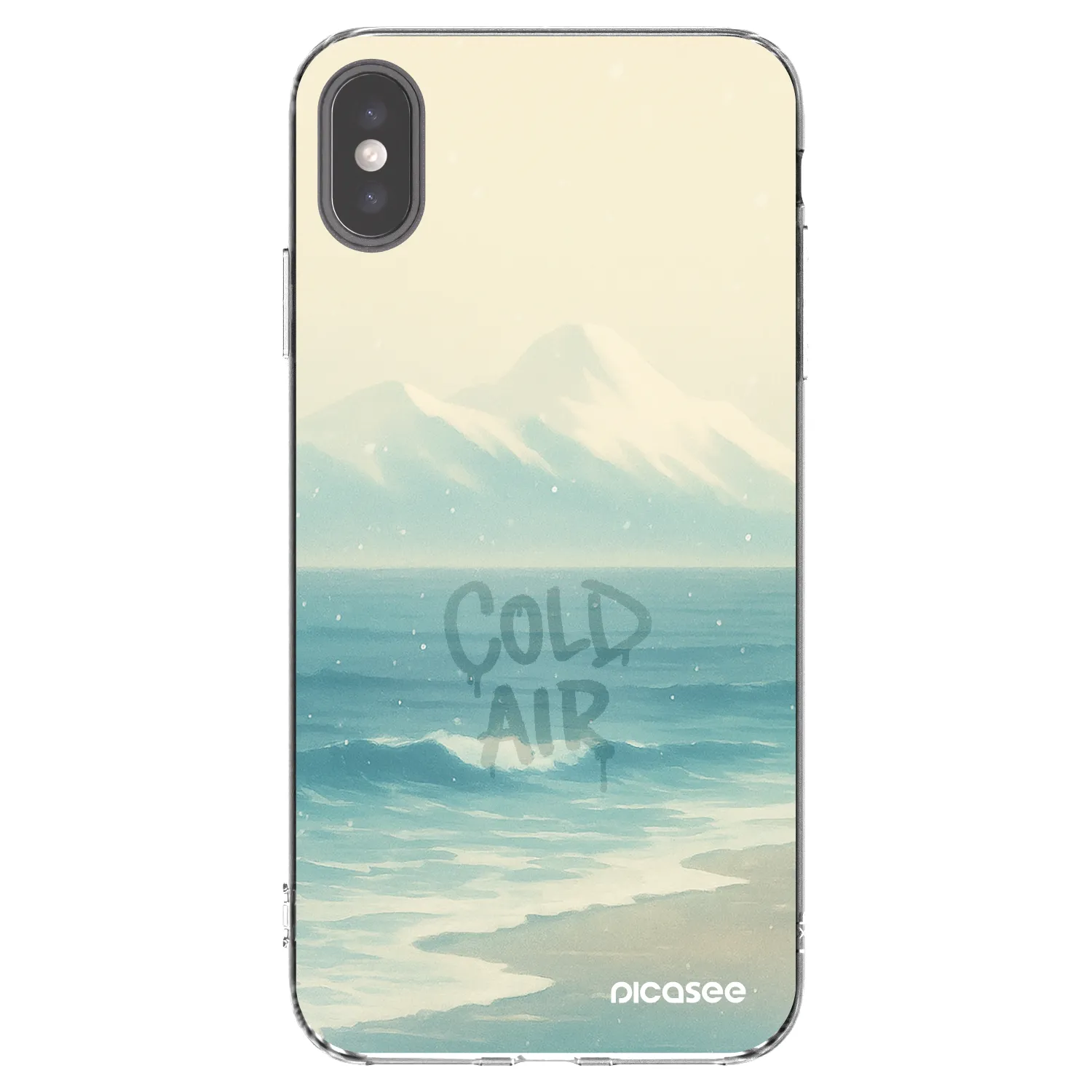 Picasee silikonski prozorni ovitek za Apple iPhone XS Max - COLD AIR
