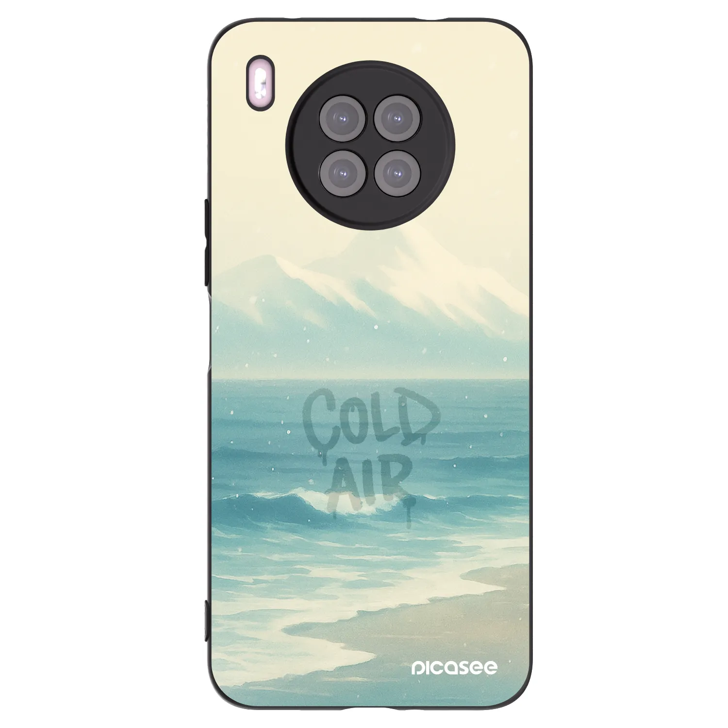 Picasee silikonski črni ovitek za Huawei Nova 8i - COLD AIR