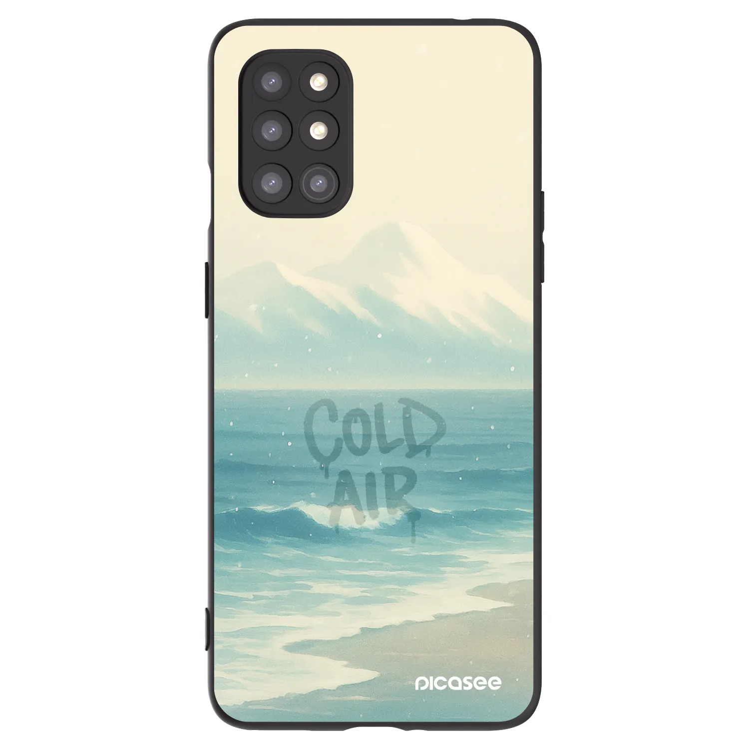 Picasee silikonski črni ovitek za OnePlus 8T - COLD AIR