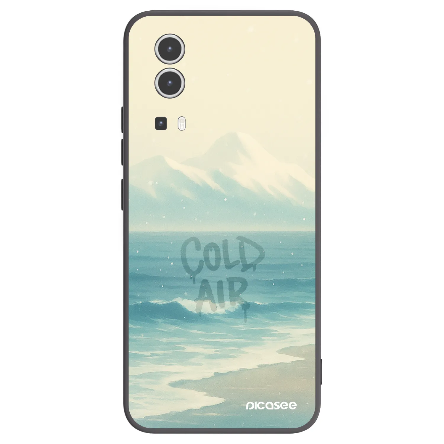 Picasee silikonski črni ovitek za Vivo Y72 5G - COLD AIR