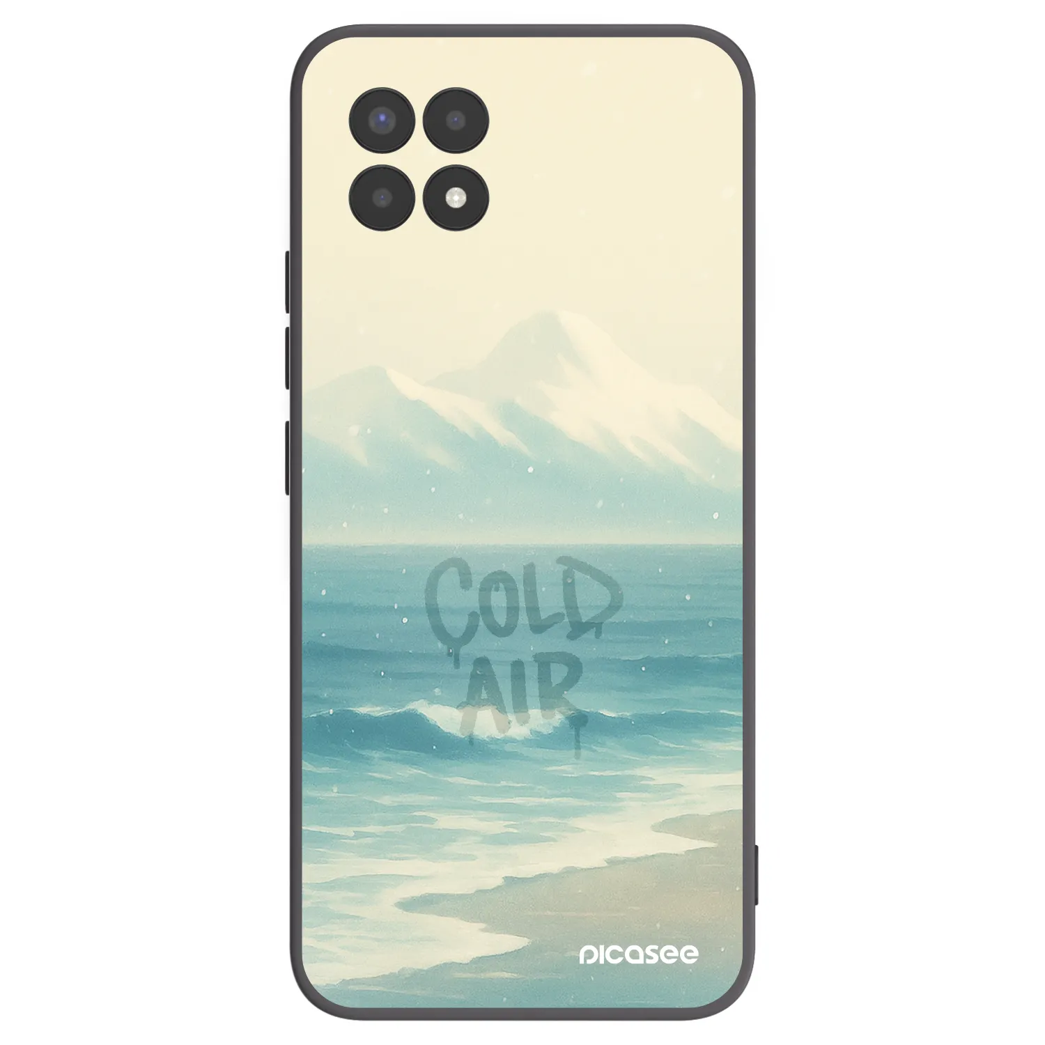 Picasee silikonski črni ovitek za Realme 8i - COLD AIR