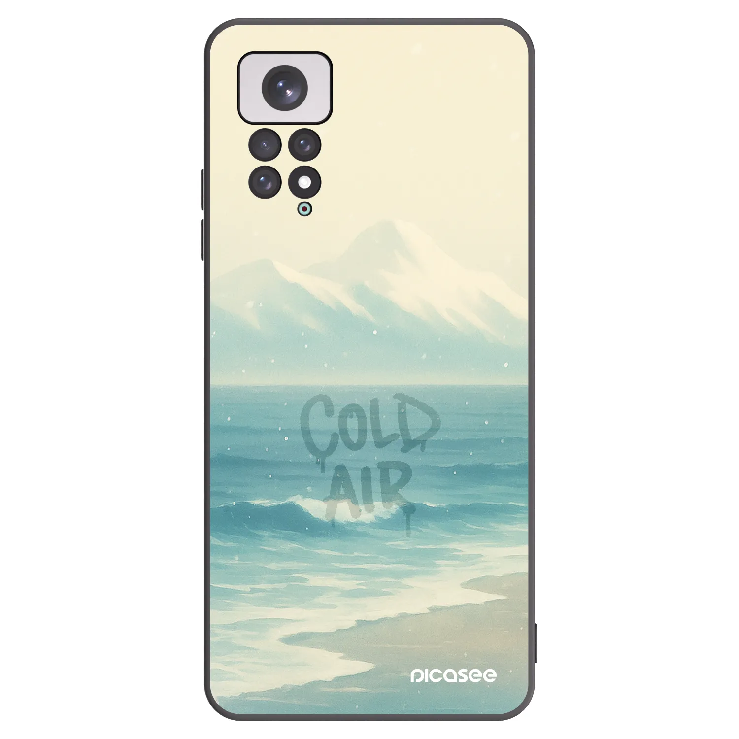 Picasee silikonski črni ovitek za Xiaomi Redmi Note 11 - COLD AIR