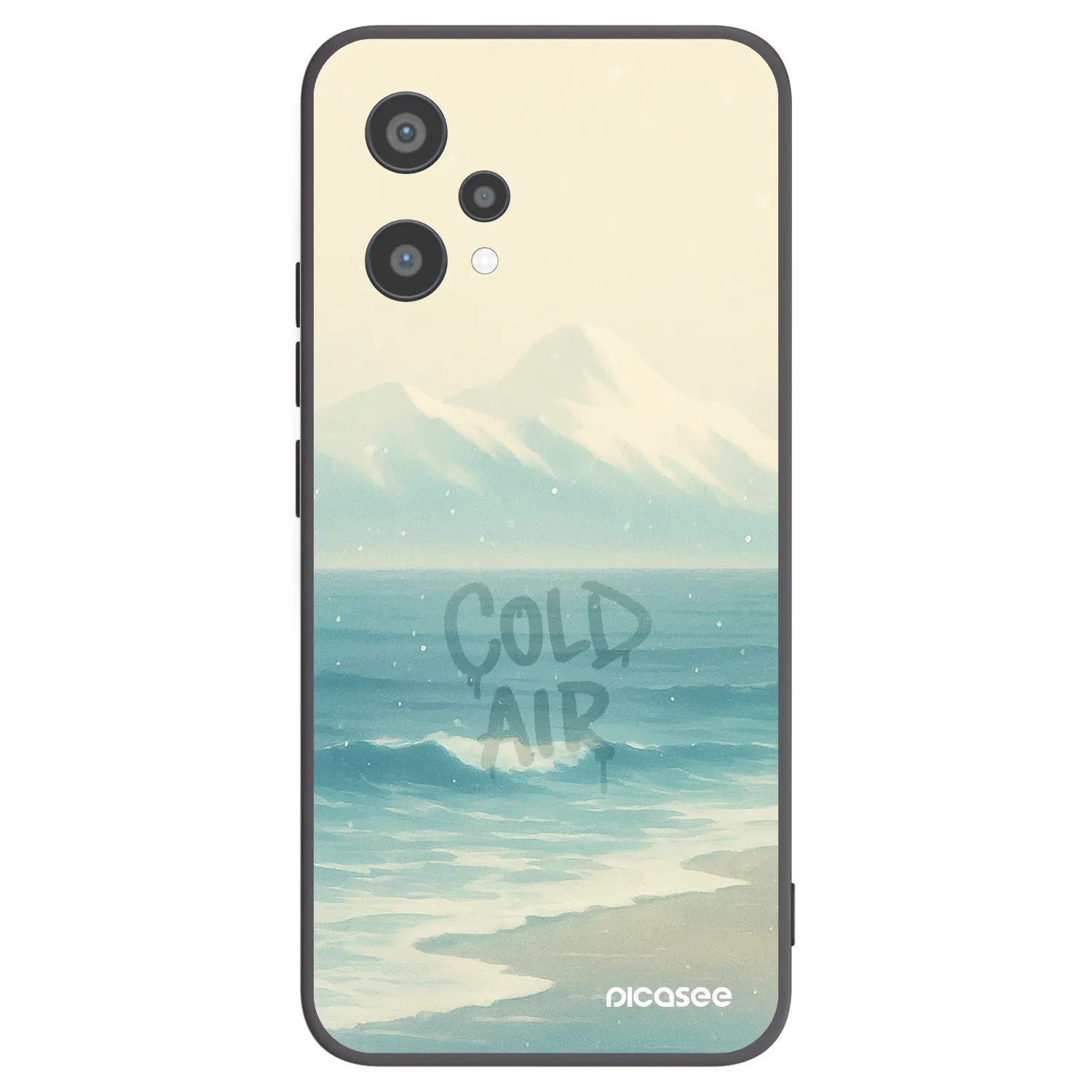 Picasee silikonski črni ovitek za Realme 9 Pro 5G - COLD AIR