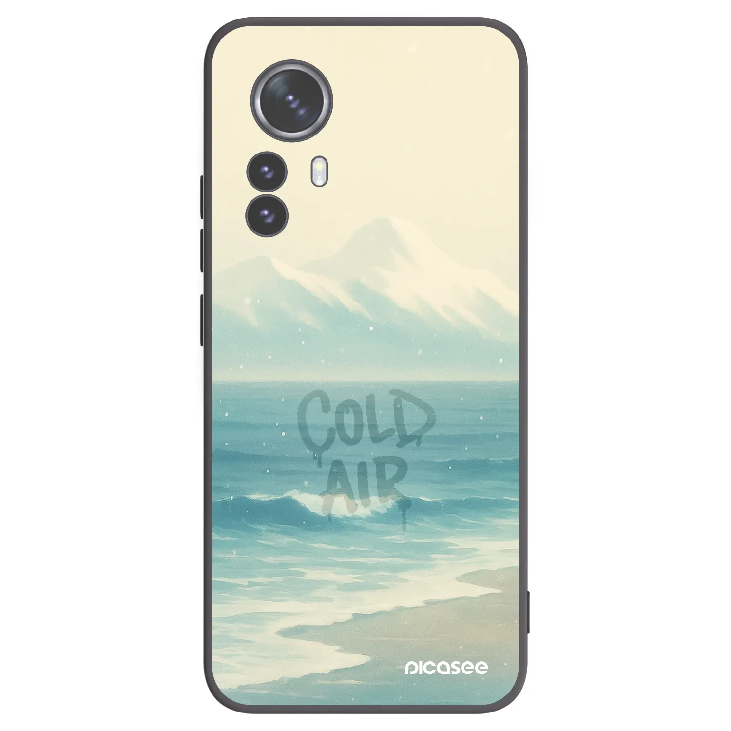 Picasee silikonski črni ovitek za Xiaomi 12 Pro - COLD AIR