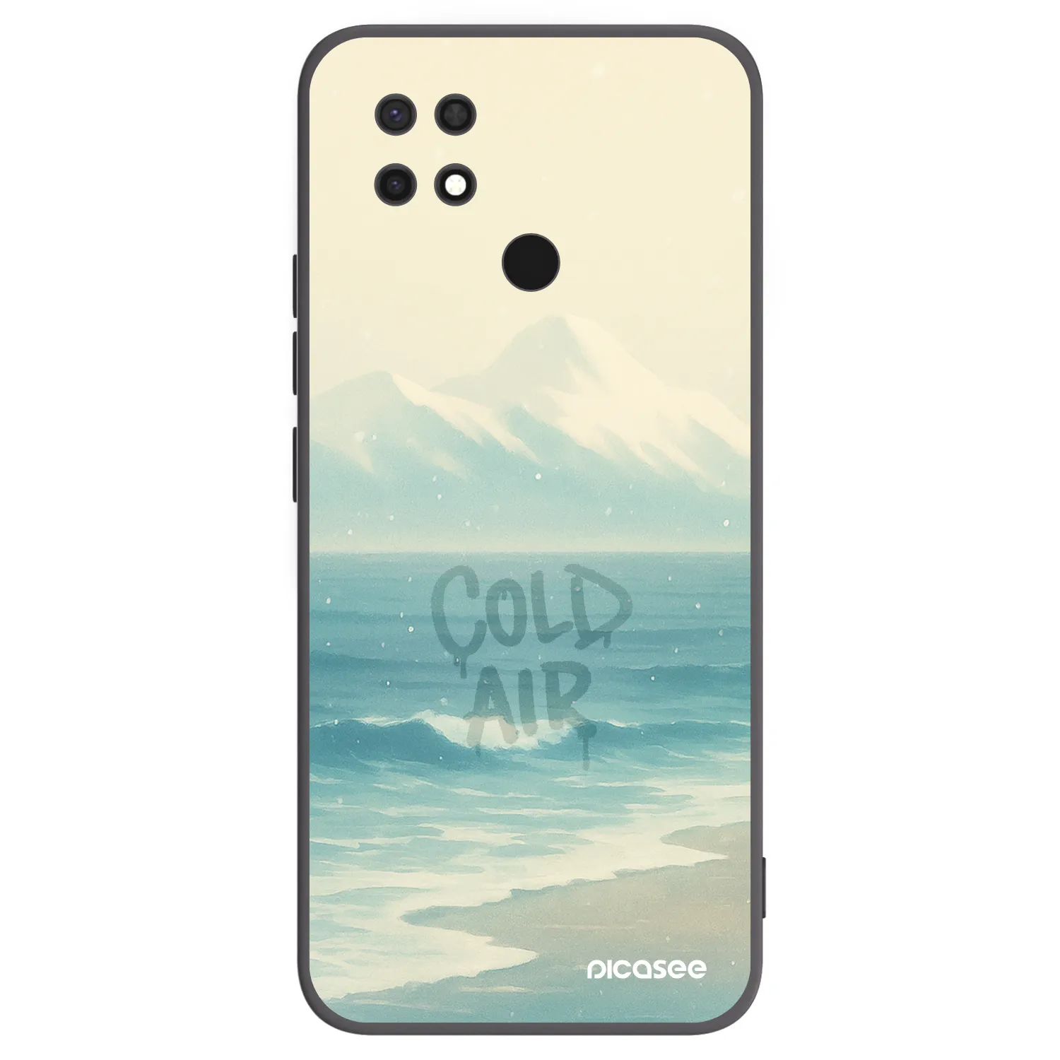Picasee silikonski črni ovitek za Xiaomi Redmi 10C - COLD AIR