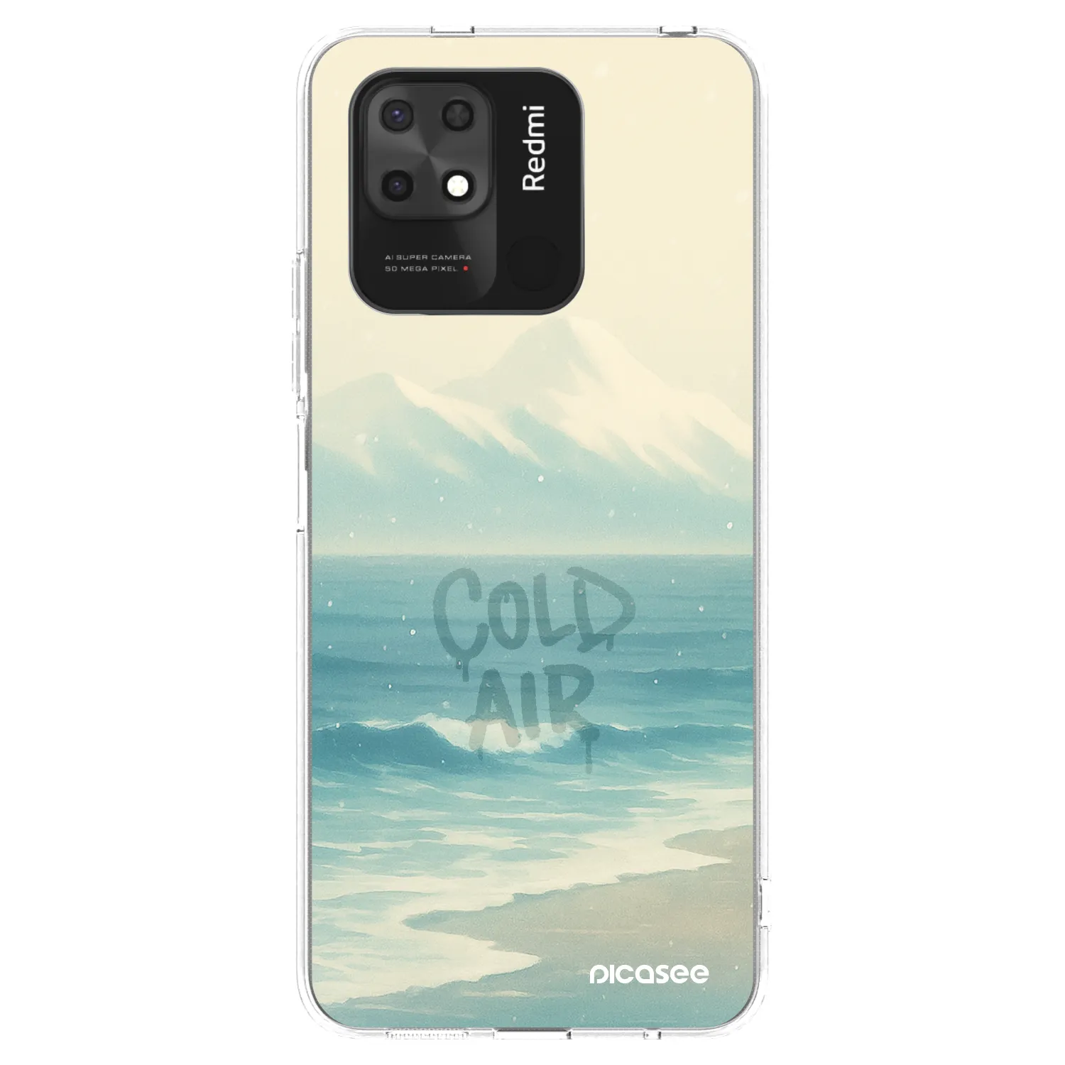 Picasee silikonski prozorni ovitek za Xiaomi Redmi 10C - COLD AIR