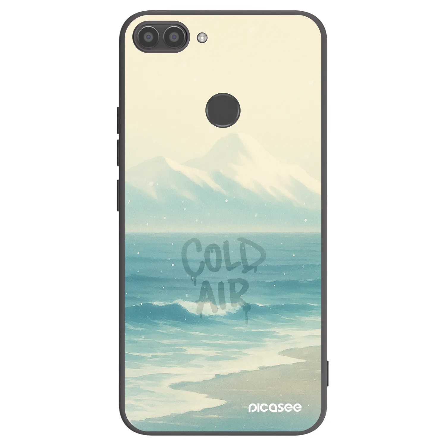 Picasee silikonski črni ovitek za Huawei P Smart - COLD AIR