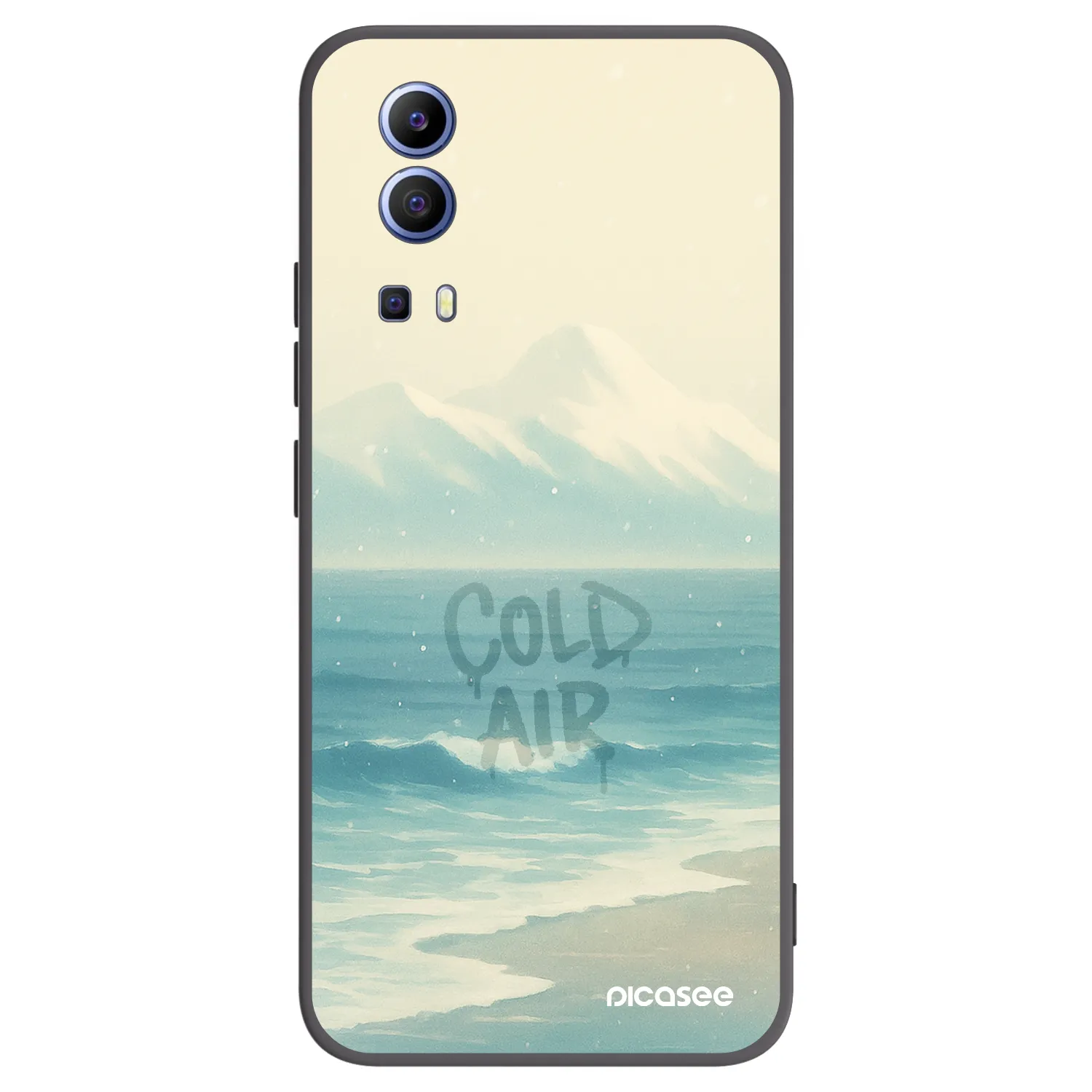 Picasee silikonski črni ovitek za Vivo Y52 5G - COLD AIR