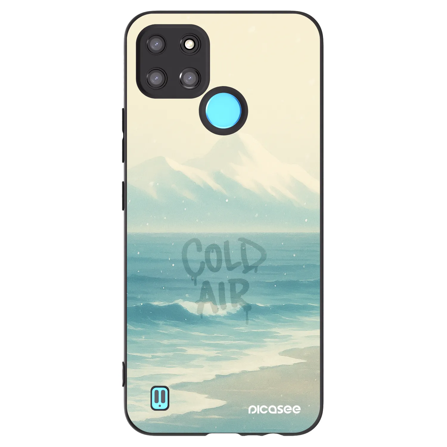 Picasee silikonski črni ovitek za Realme C21Y - COLD AIR