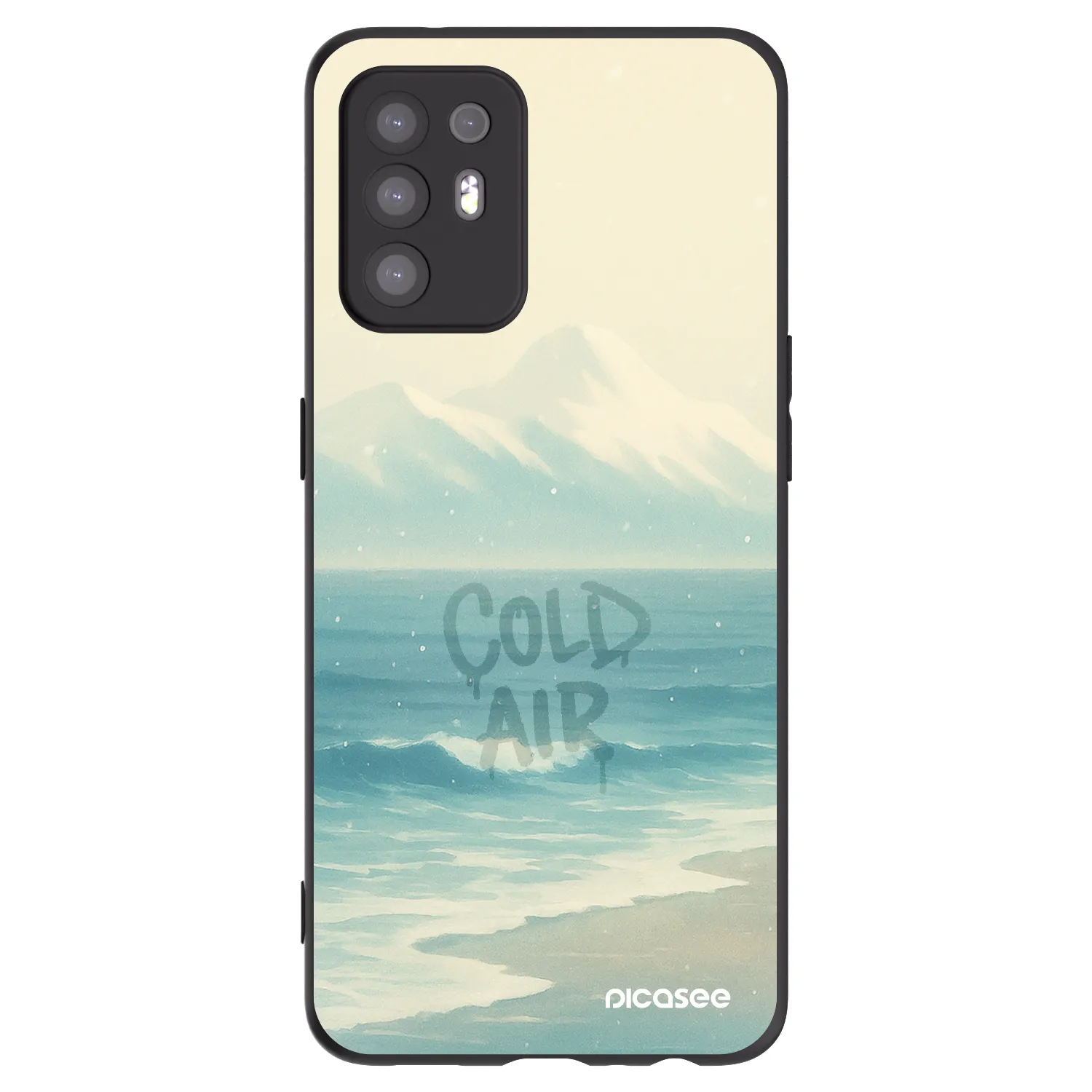 Picasee silikonski črni ovitek za OPPO A94 5G - COLD AIR
