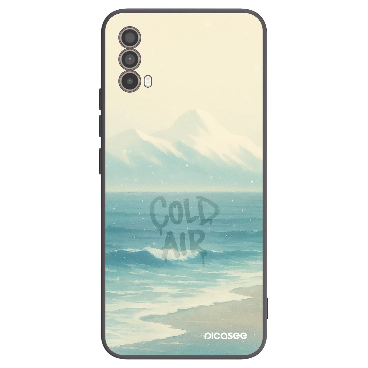 Picasee silikonski črni ovitek za Motorola Moto E40 - COLD AIR