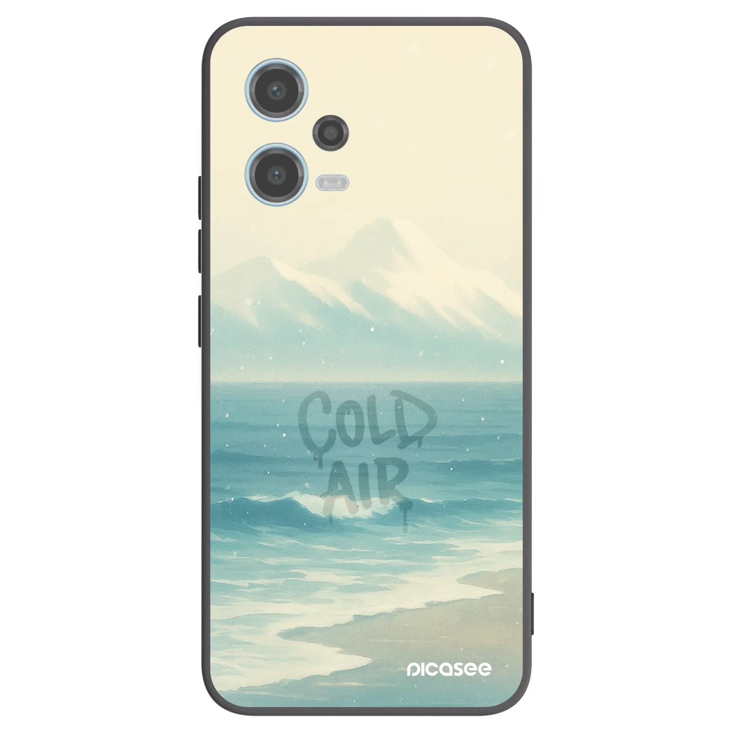 Picasee silikonski črni ovitek za Xiaomi Redmi Note 12 5G - COLD AIR