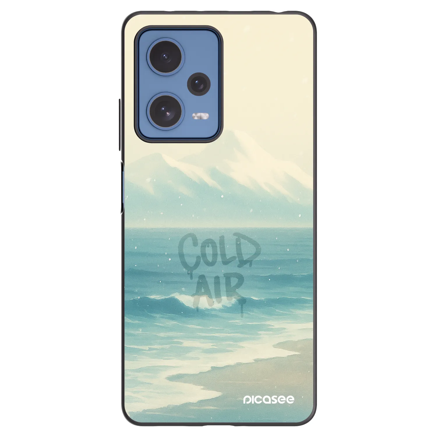 Picasee silikonski črni ovitek za Xiaomi Redmi Note 12 Pro 5G - COLD AIR
