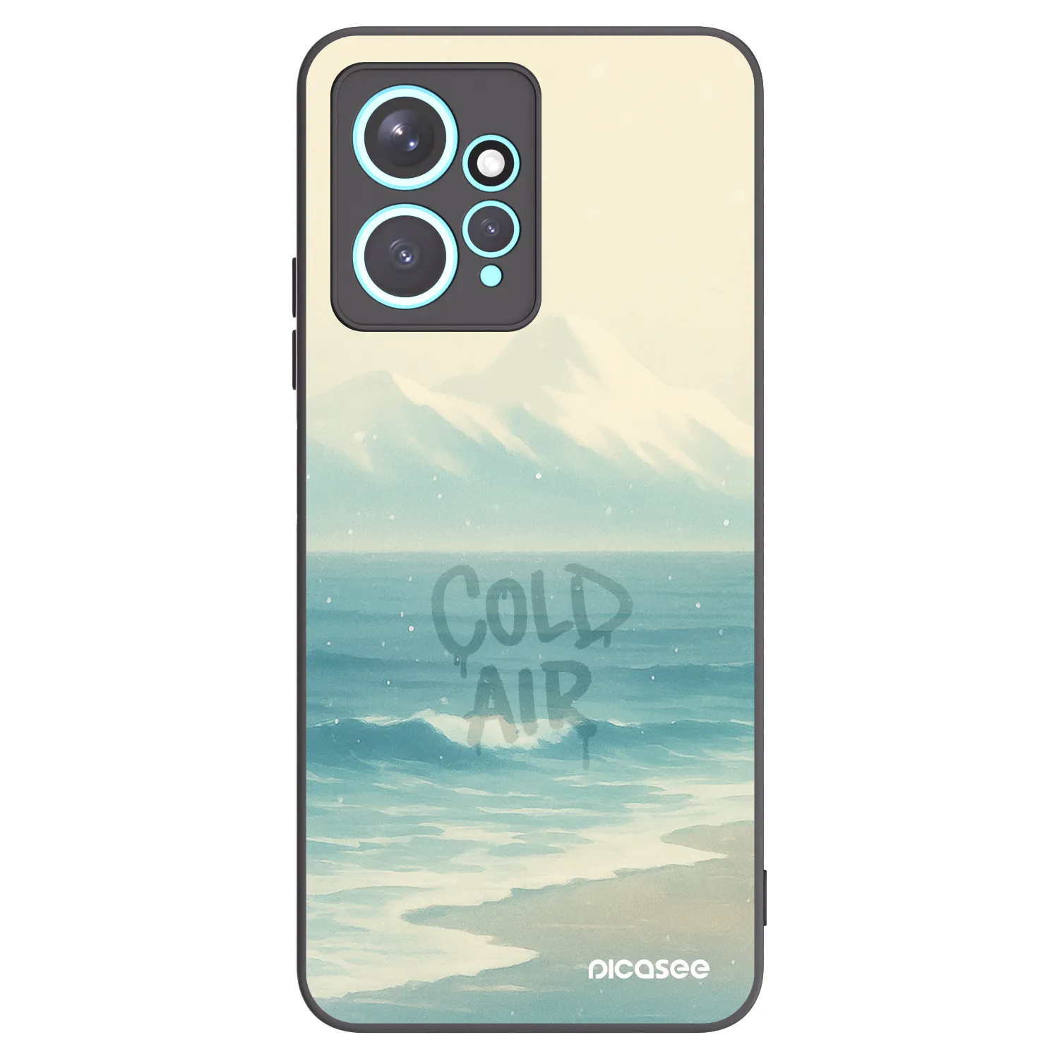Picasee silikonski črni ovitek za Xiaomi Redmi Note 12 4G - COLD AIR