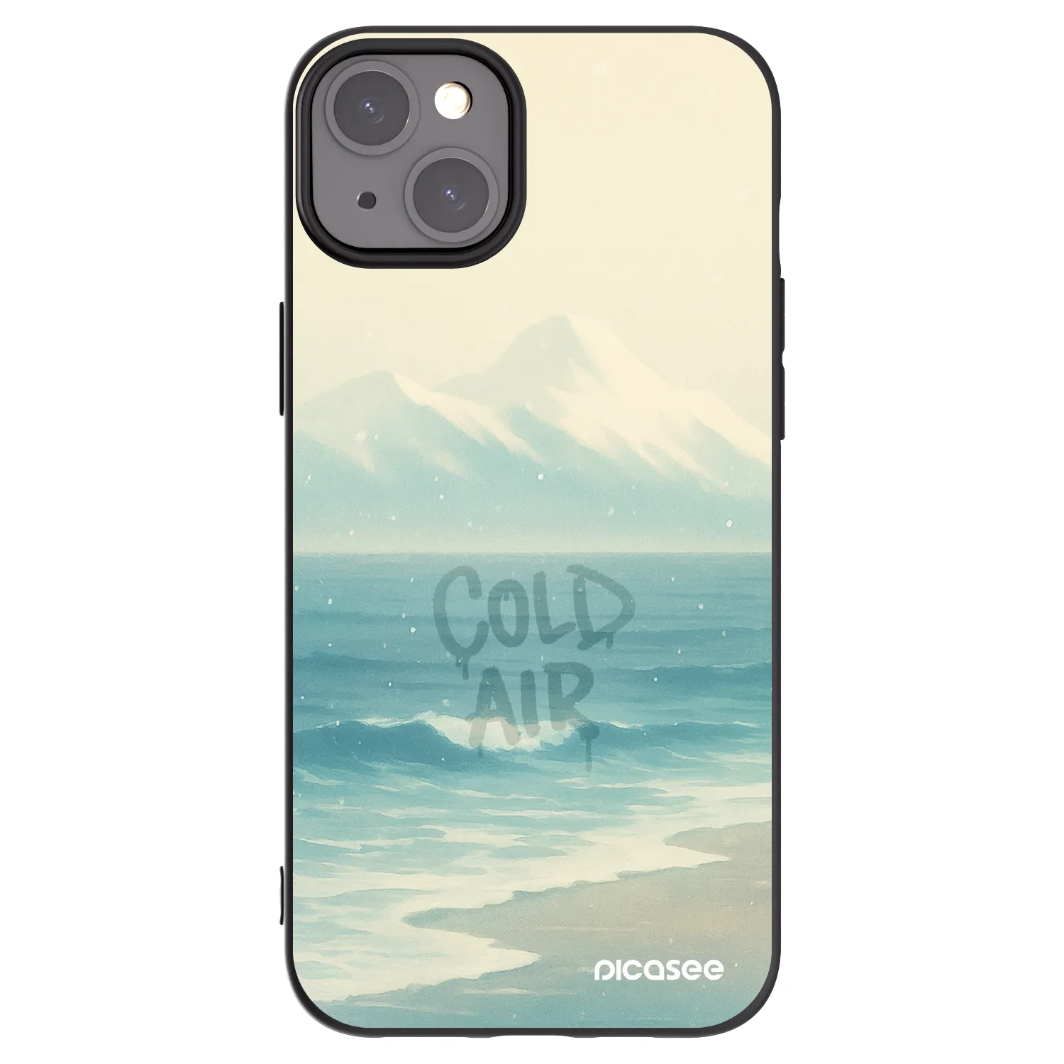 Picasee silikonski črni ovitek za Apple iPhone 15 Plus - COLD AIR
