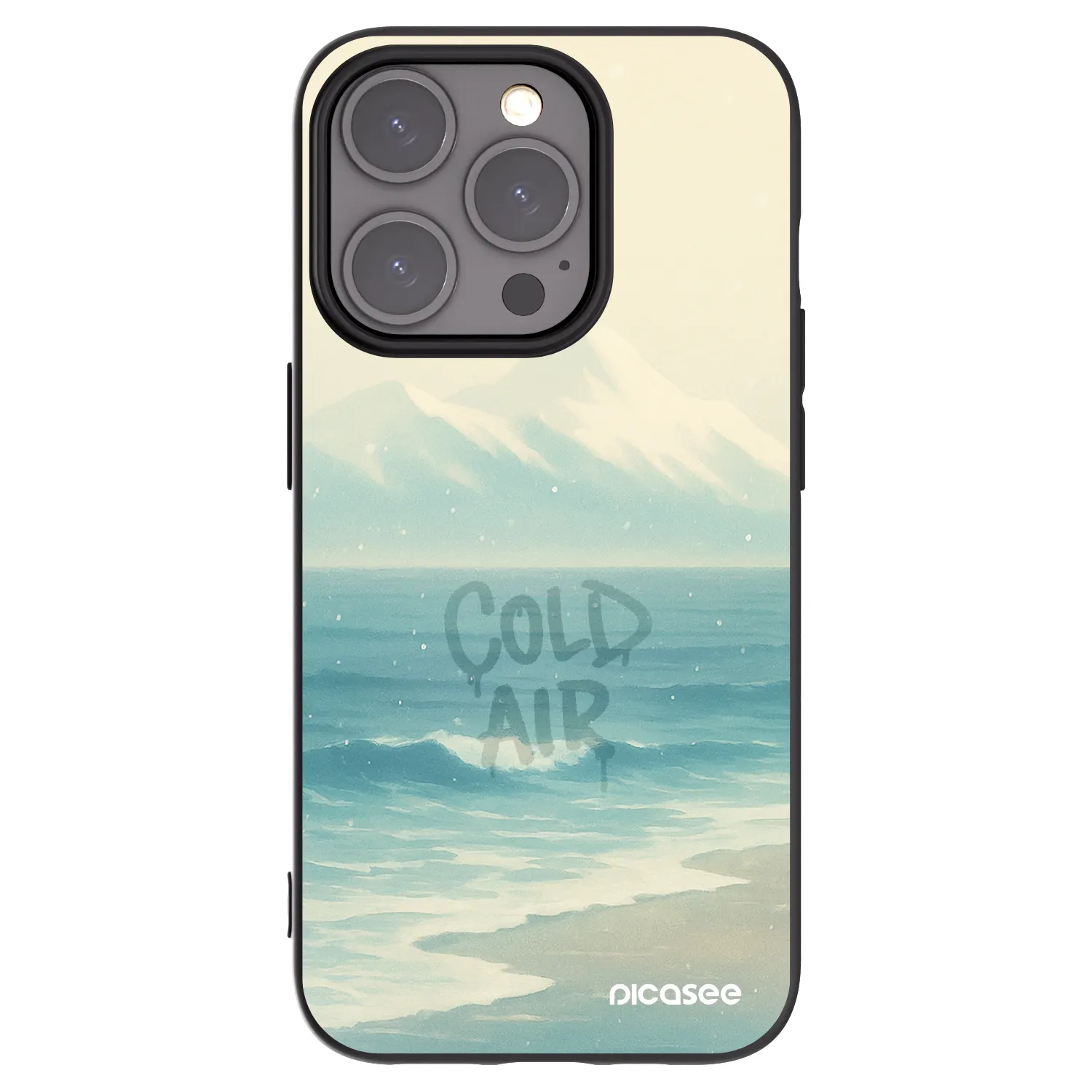 Picasee silikonski črni ovitek za Apple iPhone 15 Pro - COLD AIR