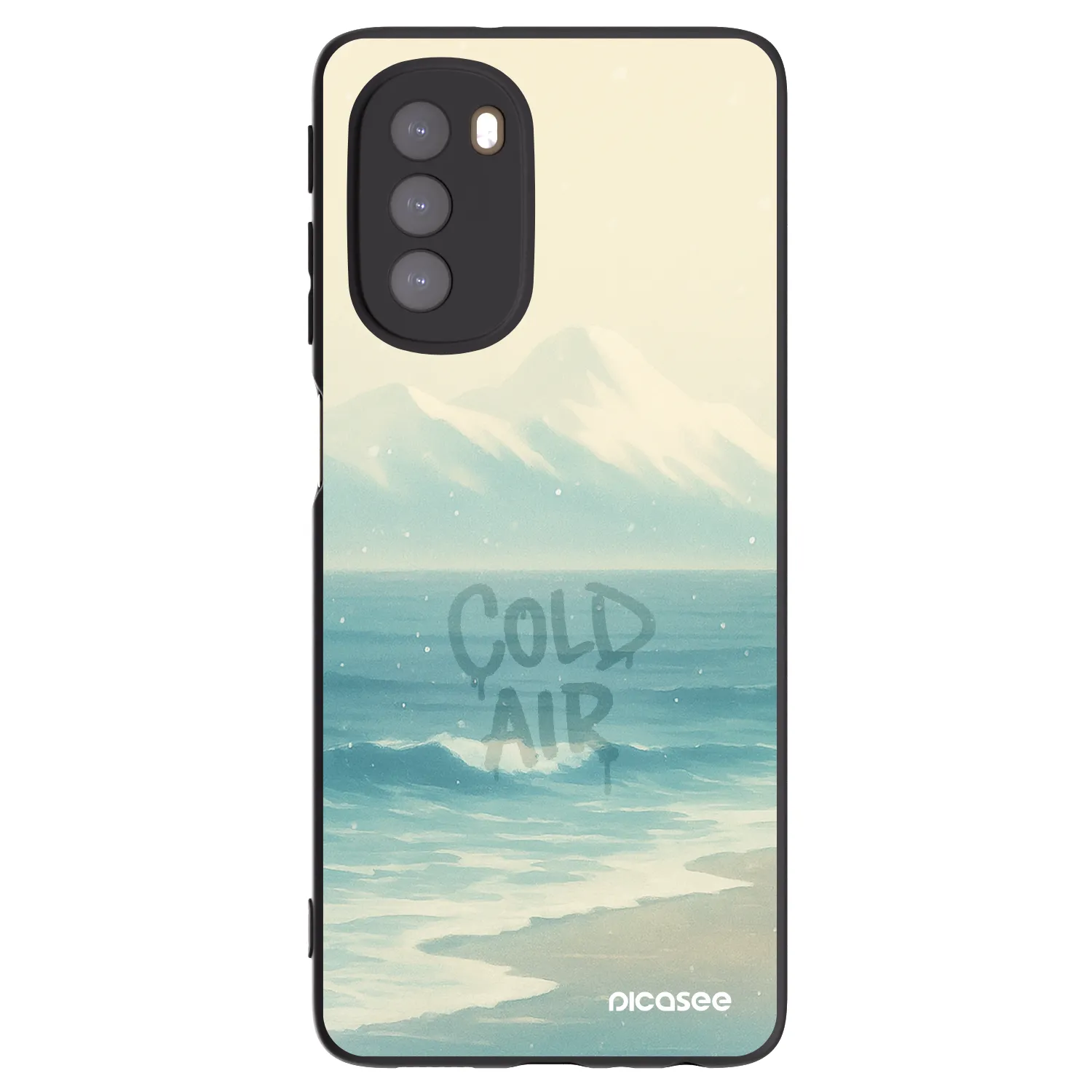 Picasee silikonski črni ovitek za Motorola Moto G51 - COLD AIR