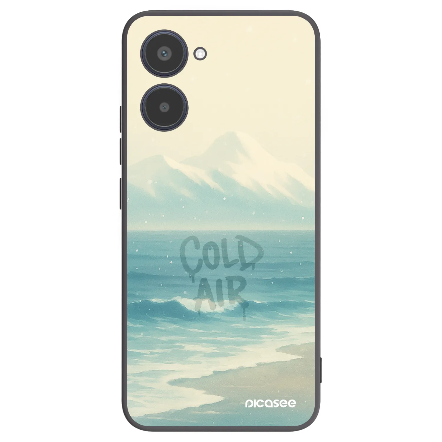 Picasee silikonski črni ovitek za Realme 10 4G - COLD AIR