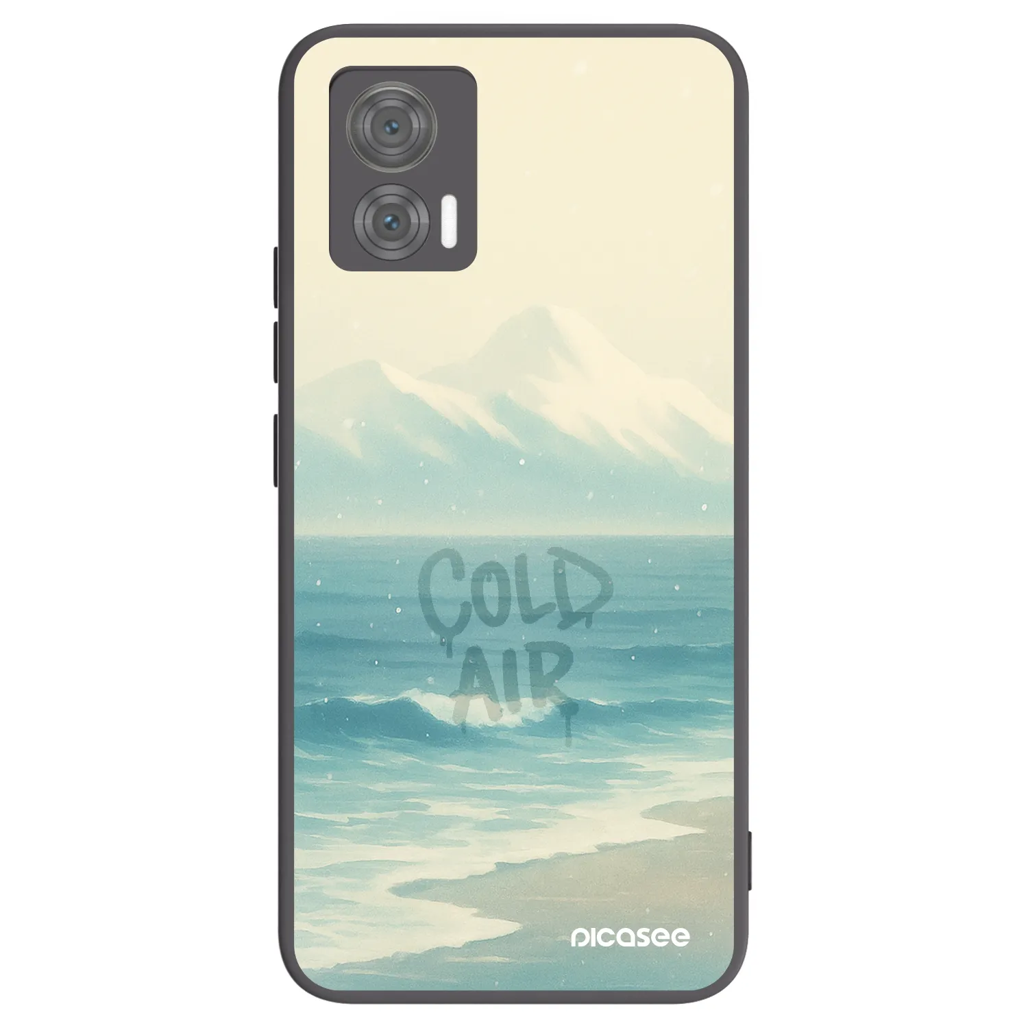 Picasee silikonski črni ovitek za Motorola Edge 30 Neo - COLD AIR