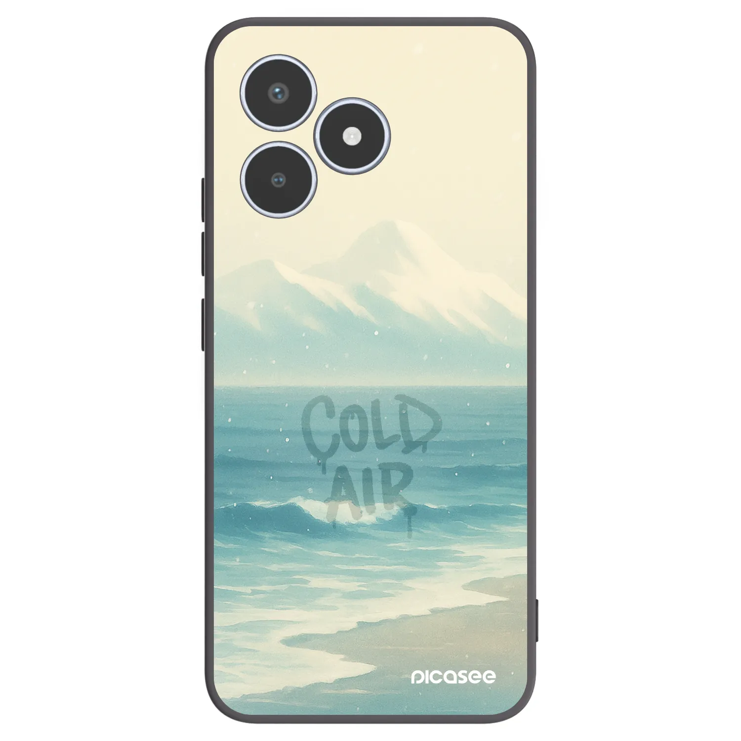 Picasee silikonski črni ovitek za Realme C53 - COLD AIR