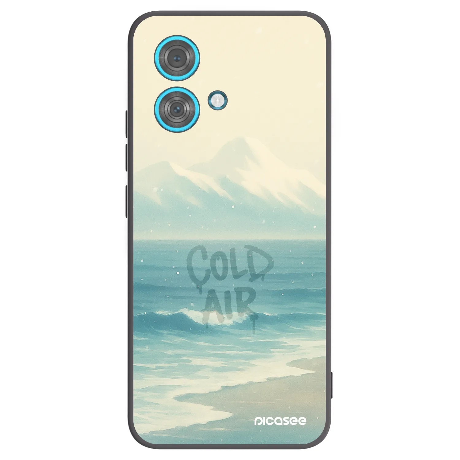 Picasee silikonski črni ovitek za Motorola Edge 40 Neo - COLD AIR