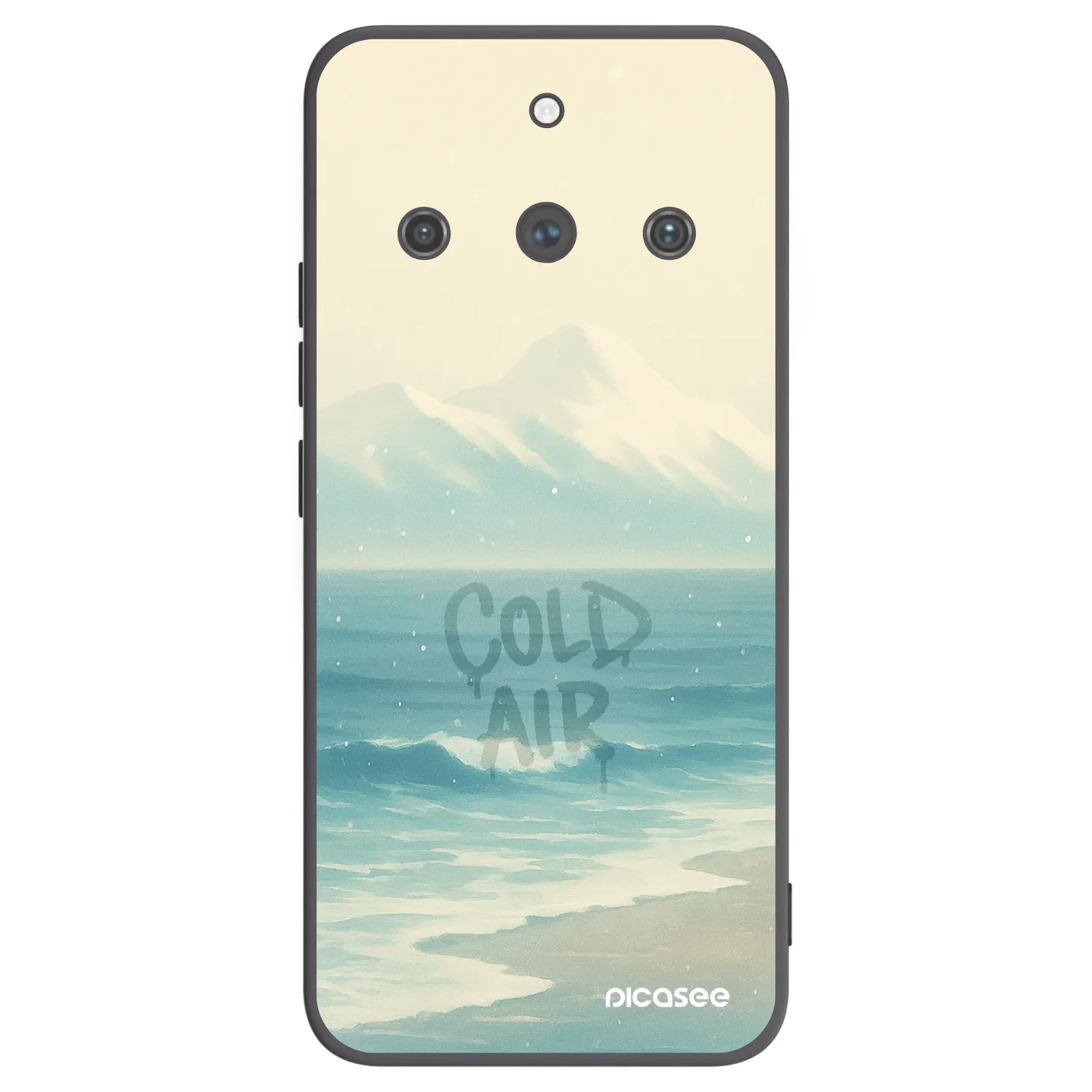Picasee silikonski črni ovitek za Realme 11 Pro+ - COLD AIR