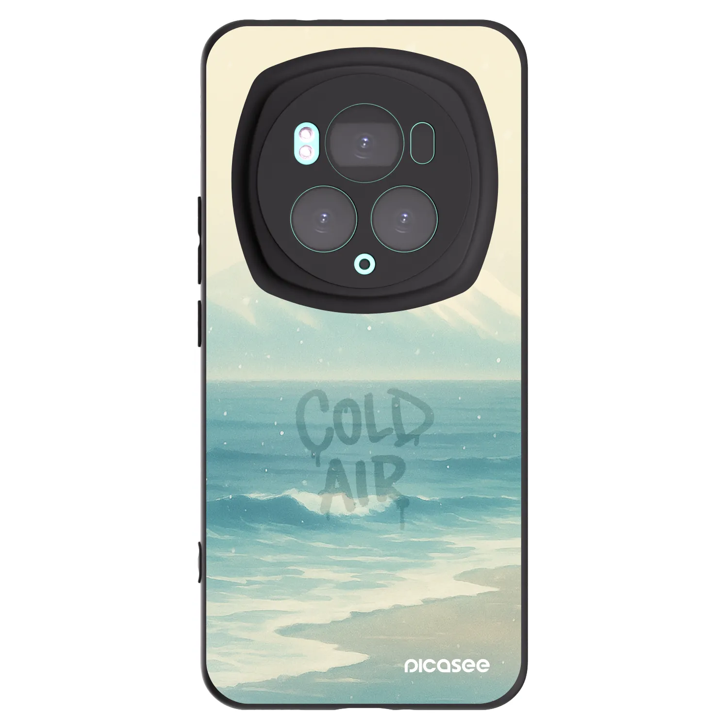 Picasee silikonski črni ovitek za Honor Magic6 Pro - COLD AIR