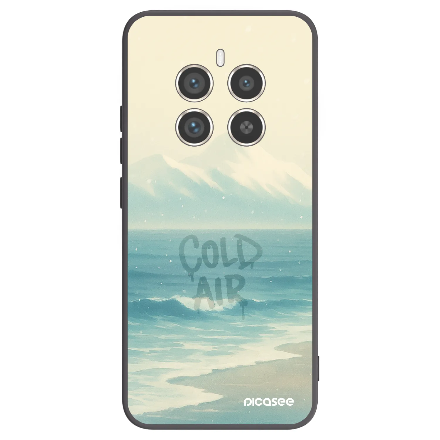 Picasee silikonski črni ovitek za Realme 12 Pro 5G - COLD AIR