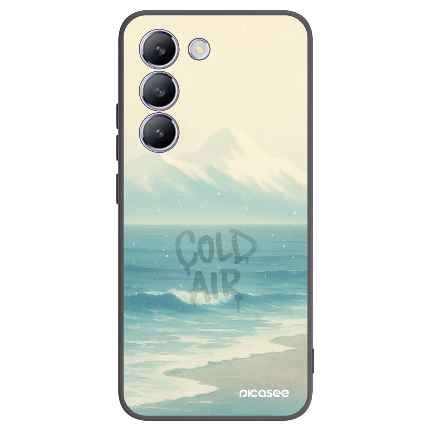 Picasee silikonski črni ovitek za Vivo V40 SE 5G - COLD AIR