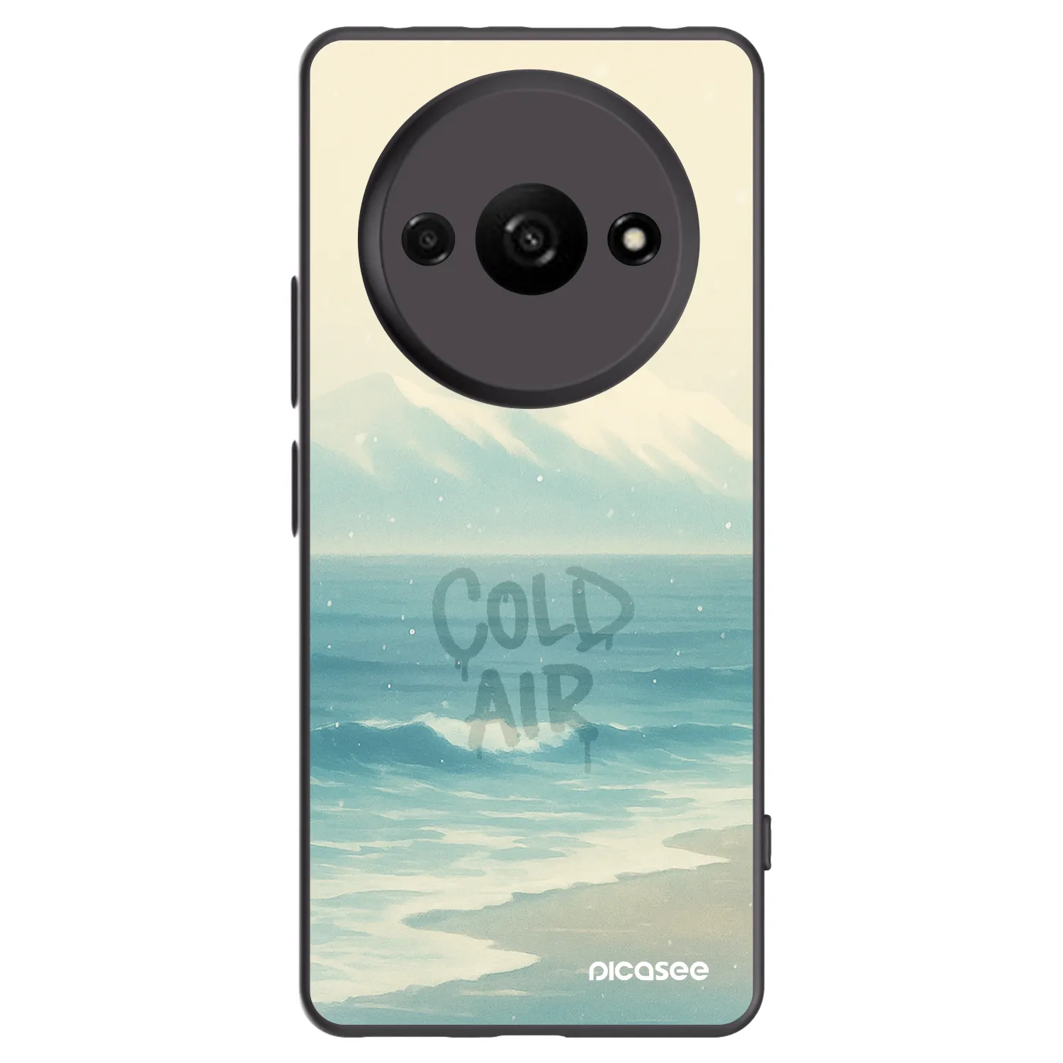 Picasee silikonski črni ovitek za Xiaomi Redmi A3 - COLD AIR